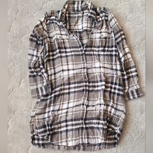 AE Oversized Flannel Dress